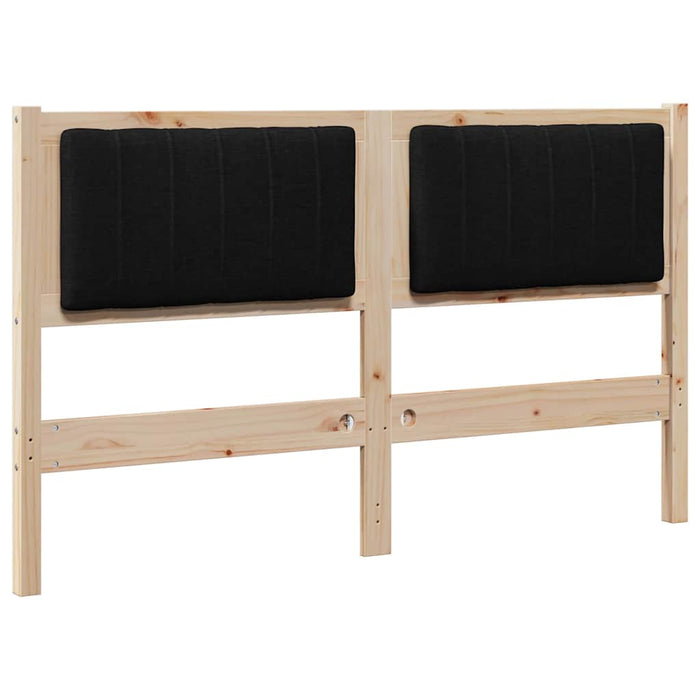 Tăblie tapițată cu headboard Maro 140 cm Lemn de pin masiv - WALTI WALTI