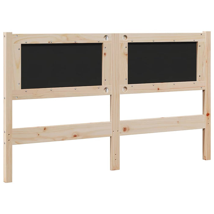 Tăblie tapițată cu headboard Maro 140 cm Lemn de pin masiv - WALTI WALTI