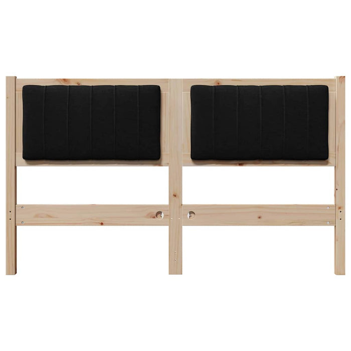 Tăblie tapițată cu headboard Maro 140 cm Lemn de pin masiv - WALTI WALTI