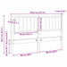 Tăblie tapițată cu headboard Maro 140 cm Lemn de pin masiv - WALTI WALTI