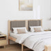 Tăblie tapițată cu headboard Maro 140 cm Lemn de pin masiv - WALTI WALTI