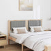 Tăblie tapițată cu headboard Maro 135 cm Lemn de pin masiv - WALTI WALTI