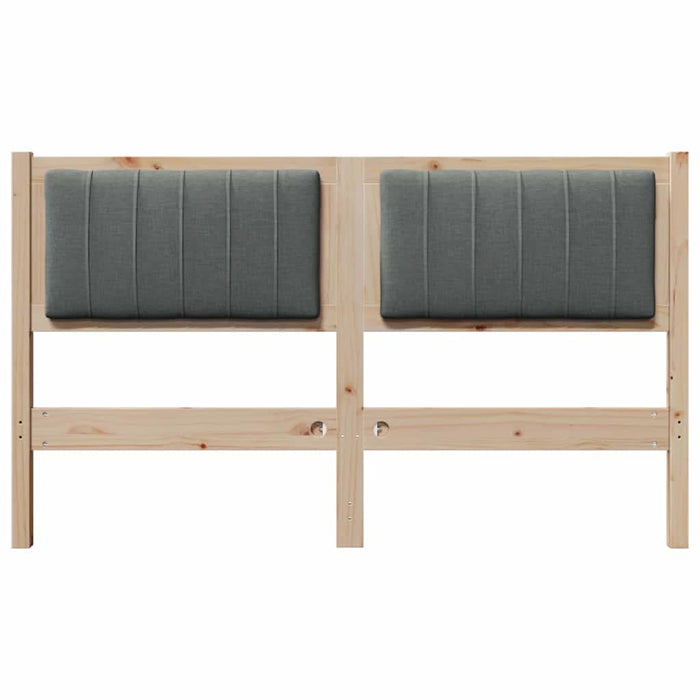 Tăblie tapițată cu headboard Maro 135 cm Lemn de pin masiv - WALTI WALTI