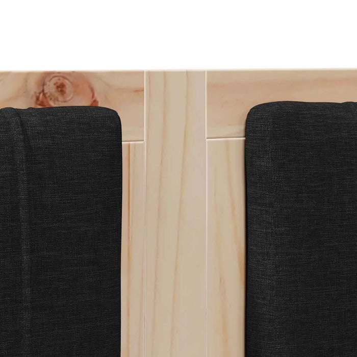 Tăblie tapițată cu headboard Maro 135 cm Lemn de pin masiv - WALTI WALTI