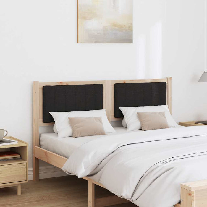 Tăblie tapițată cu headboard Maro 135 cm Lemn de pin masiv - WALTI WALTI