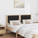Tăblie tapițată cu headboard Maro 135 cm Lemn de pin masiv - WALTI WALTI