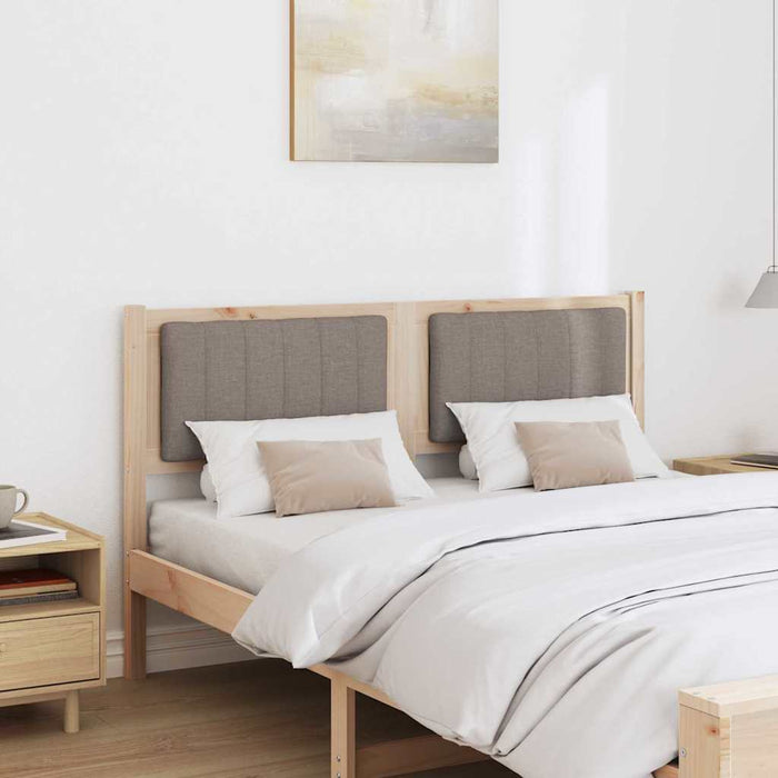 Tăblie tapițată cu headboard Maro 135 cm Lemn de pin masiv - WALTI WALTI