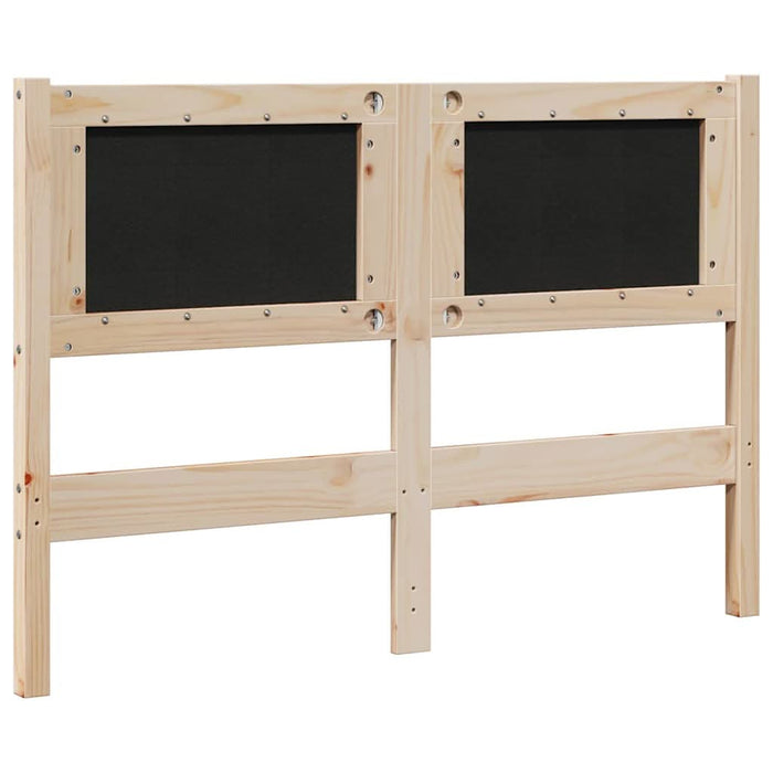 Tăblie tapițată cu headboard Maro 120 cm Lemn de pin masiv - WALTI WALTI