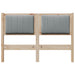 Tăblie tapițată cu headboard Maro 120 cm Lemn de pin masiv - WALTI WALTI