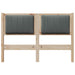 Tăblie tapițată cu headboard Maro 120 cm Lemn de pin masiv - WALTI WALTI