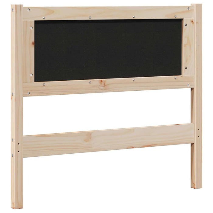 Tăblie tapițată cu headboard Maro 120 cm Lemn de pin masiv - WALTI WALTI