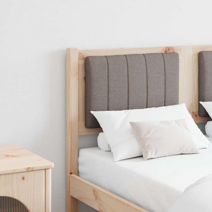 Tăblie tapițată cu headboard Maro 120 cm Lemn de pin masiv - WALTI WALTI