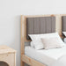 Tăblie tapițată cu headboard Maro 120 cm Lemn de pin masiv - WALTI WALTI