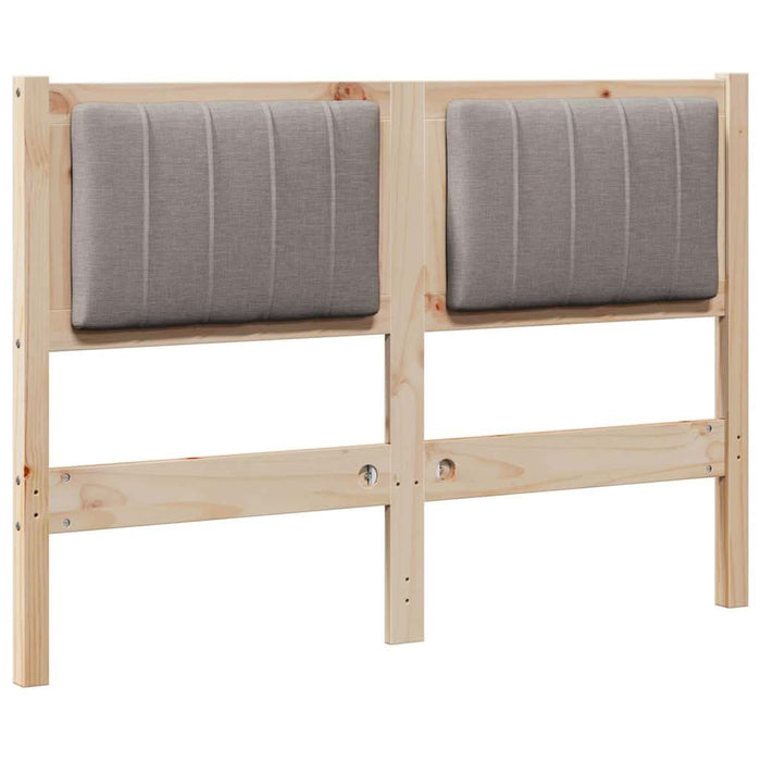 Tăblie tapițată cu headboard Maro 120 cm Lemn de pin masiv - WALTI WALTI