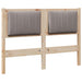 Tăblie tapițată cu headboard Maro 120 cm Lemn de pin masiv - WALTI WALTI