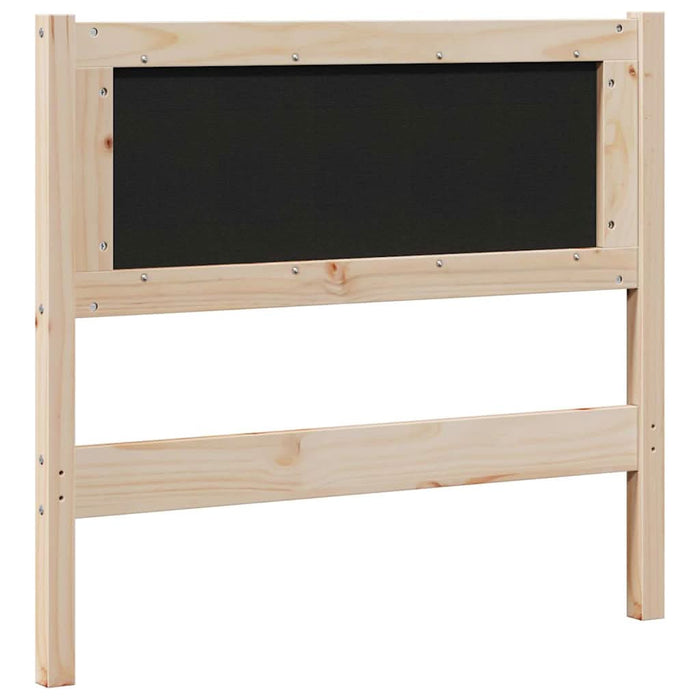 Tăblie tapițată cu headboard Maro 120 cm Lemn de pin masiv - WALTI WALTI