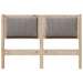Tăblie tapițată cu headboard Maro 120 cm Lemn de pin masiv - WALTI WALTI