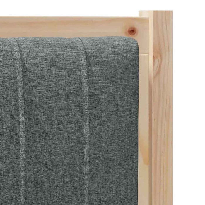 Tăblie tapițată cu headboard Maro 100 cm Lemn de pin masiv - WALTI WALTI