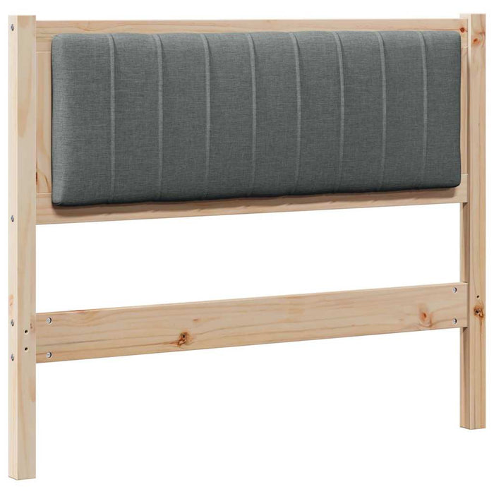 Tăblie tapițată cu headboard Maro 100 cm Lemn de pin masiv - WALTI WALTI