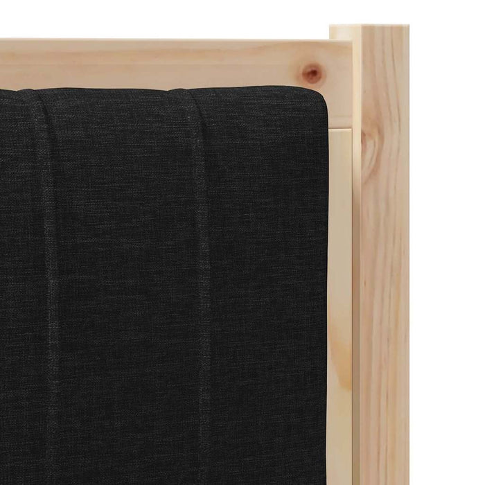 Tăblie tapițată cu headboard Maro 100 cm Lemn de pin masiv - WALTI WALTI