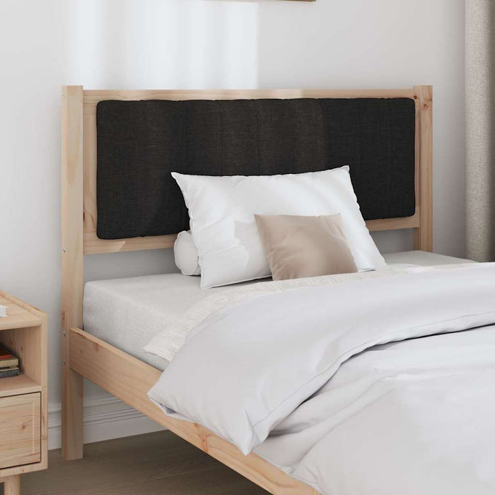 Tăblie tapițată cu headboard Maro 100 cm Lemn de pin masiv - WALTI WALTI