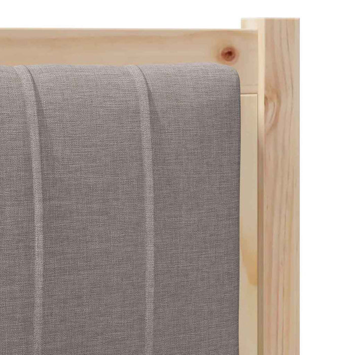 Tăblie tapițată cu headboard Maro 100 cm Lemn de pin masiv - WALTI WALTI