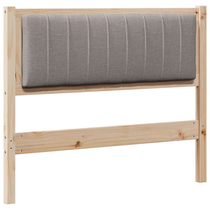 Tăblie tapițată cu headboard Maro 100 cm Lemn de pin masiv - WALTI WALTI