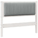 Tăblie tapițată cu headboard Alb 100 cm Lemn de pin masiv - WALTI WALTI