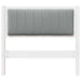 Tăblie tapițată cu headboard Alb 90 cm Lemn de pin masiv - WALTI WALTI