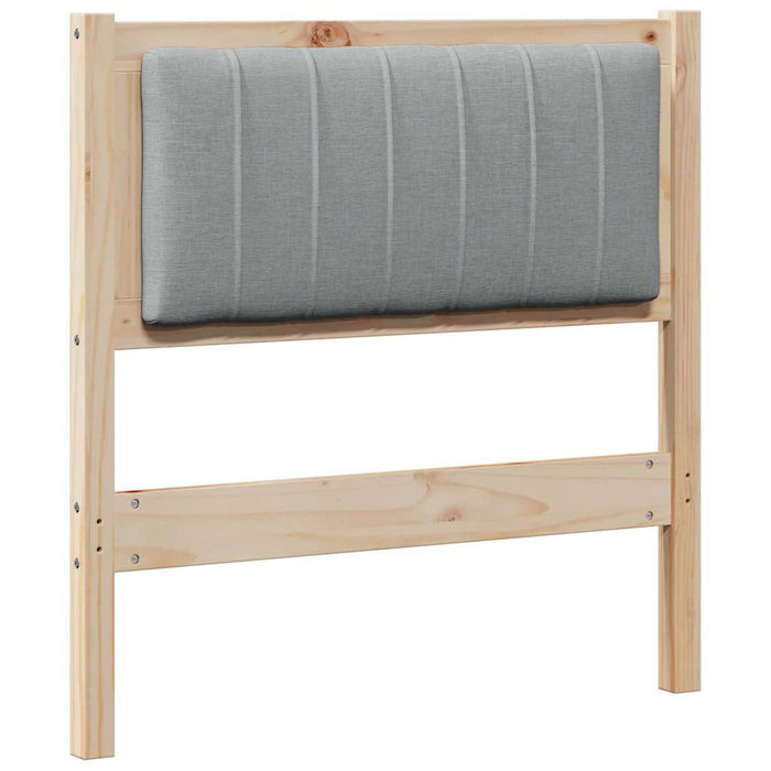 Tăblie tapițată cu headboard Maro 80 cm Lemn de pin masiv - WALTI WALTI