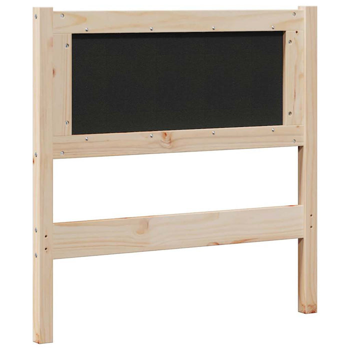 Tăblie tapițată cu headboard Maro 80 cm Lemn de pin masiv - WALTI WALTI