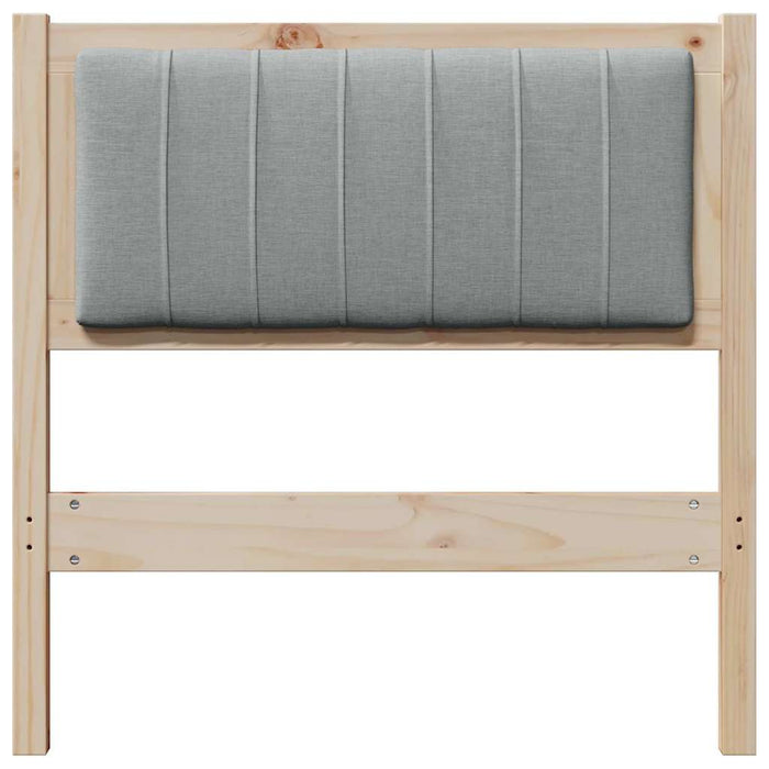 Tăblie tapițată cu headboard Maro 80 cm Lemn de pin masiv - WALTI WALTI