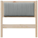 Tăblie tapițată cu headboard Maro 80 cm Lemn de pin masiv - WALTI WALTI