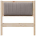 Tăblie tapițată cu headboard Maro 80 cm Lemn de pin masiv - WALTI WALTI