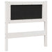 Tăblie tapițată cu headboard Alb 80 cm Lemn de pin masiv - WALTI WALTI