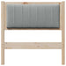 Tăblie tapițată cu headboard Maro 75 cm Lemn de pin masiv - WALTI WALTI