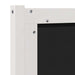 Tăblie tapițată cu headboard Alb 75 cm Lemn de pin masiv - WALTI WALTI