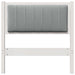 Tăblie tapițată cu headboard Alb 75 cm Lemn de pin masiv - WALTI WALTI