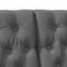 Tăblie tapițată Gri închis 180 cm Lemn de pin masiv - WALTI WALTI