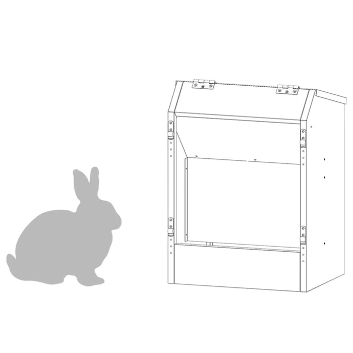 Urmărire pentru iepuri Negru 64.5 x 25.5 x 45.5 cm - WALTI WALTI