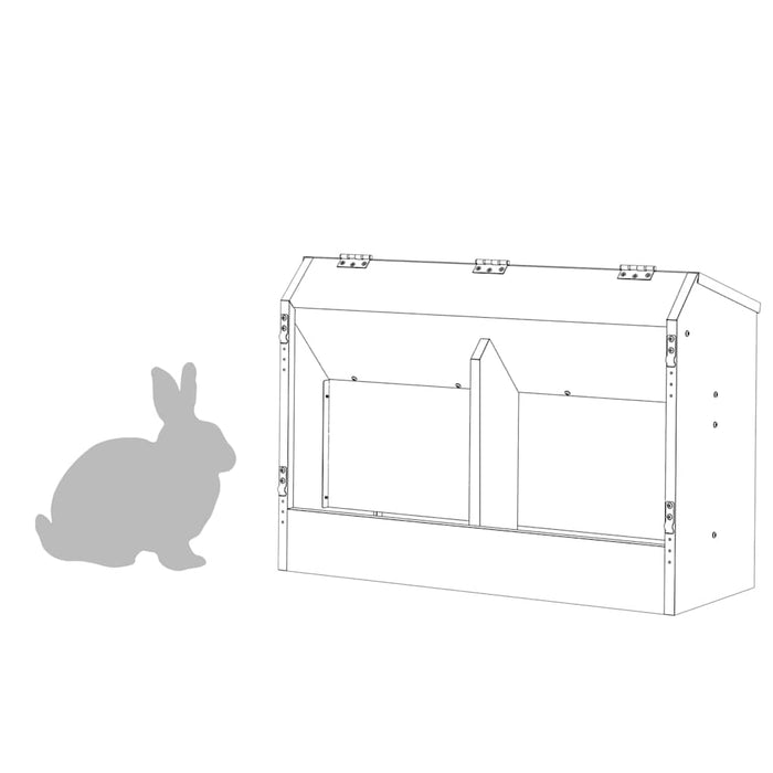 Urmărire pentru iepuri Verde măsliniu 64.5 x 25.5 x 45.5 cm - WALTI WALTI