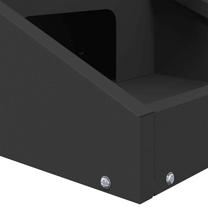 Feeder pentru cerbi Negru 28 x 30 x 80 cm Oțel Laminat la Rece - WALTI WALTI