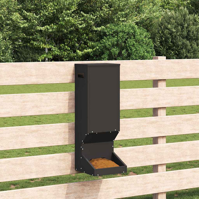 Feeder pentru cerbi Negru 28 x 30 x 80 cm Oțel Laminat la Rece - WALTI WALTI