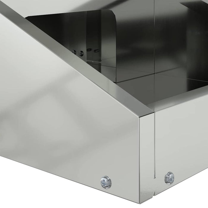 Feeder pentru cerbi Argintiu 28 x 30 x 80 cm Oțel Galvanizat - WALTI WALTI