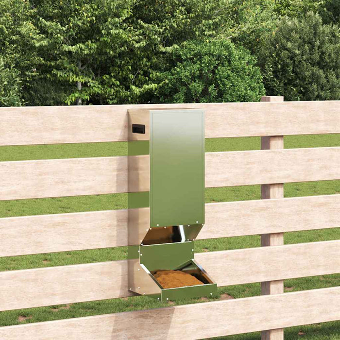 Feeder pentru cerbi Argintiu 28 x 30 x 80 cm Oțel Galvanizat - WALTI WALTI