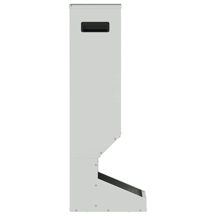 Feeder pentru cerbi Argintiu 28 x 30 x 80 cm Oțel Galvanizat - WALTI WALTI