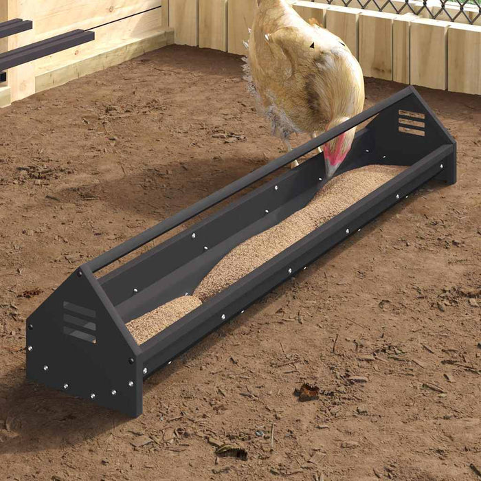 JGHEAB pentru hrănit pui Negru 108 x 20,5 x 20 cm - WALTI WALTI