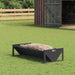 Jgheab pentru hrănirea animalelor Negru 108 x 50 x 28 cm - WALTI WALTI