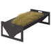 Jgheab pentru hrănirea animalelor Negru 108 x 50 x 28 cm - WALTI WALTI