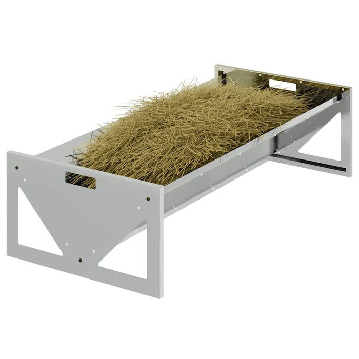 Jgheab pentru hrănirea animalelor Argintiu 108 x 50 x 28 cm - WALTI WALTI